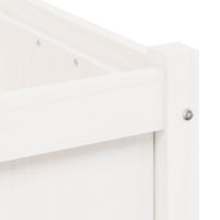 Vaso per fioriera aiuola rialzata piante fiori giardino terrazze set da 2 legno massello di pino bianco 02_0039040