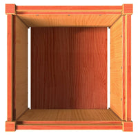 Fioriera Giardino Marrone Cera 50x50x50 cm Legno Massello Pino 837418