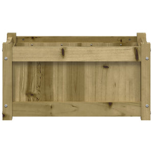 Vassoio per fioriera aiuola rialzata piante fiori terrazza giardino 60 x 31 x 31 cm legno di pino impregnato marrone 02_0037690