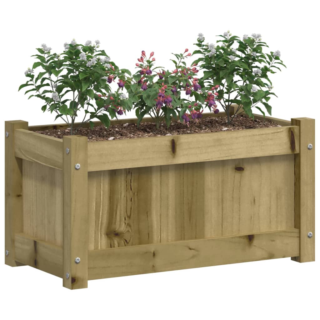 Fioriere da Giardino 2 pz in Legno di Pino Impregnato 837448
