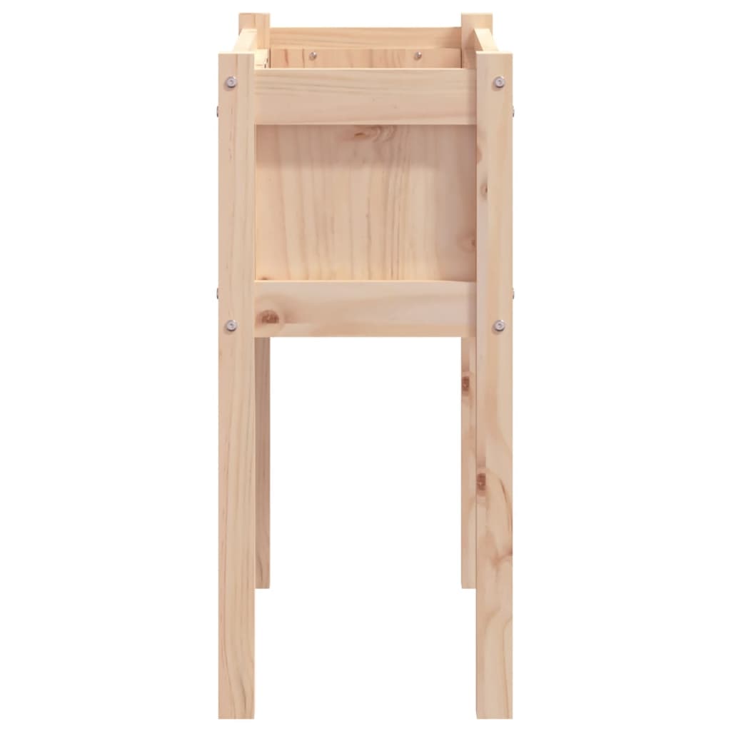 Fioriere da Giardino 2 pz con Gambe in Legno Massello di Pino 837555