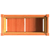 Fioriere da Giardino 2pz Gambe Marrone Cera Legno Massello Pino 837559