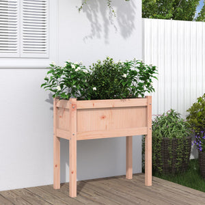 Fioriera Giardino con Gambe 70x31x70 cm Legno Massello Douglas 837560
