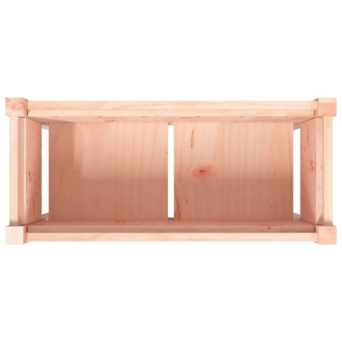 Vassoio per fioriera aiuola rialzata piante fiori terrazze da giardino set di 2 con piedini in legno massello Douglas marrone 02_0039021