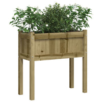 Fioriera Giardino con Gambe 70x31x70 cm Legno Pino Impregnato 837562