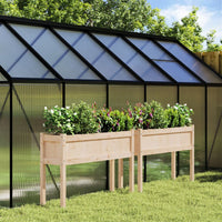 Fioriere da Giardino 2 pz con Gambe in Legno Massello di Pinocod mxl 85261