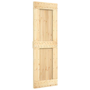 Porta Scorrevole con Set Hardware 70x210 cm Legno Massello Pinocod mxl 94166