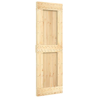 Porta Scorrevole con Set Hardware 70x210 cm Legno Massello Pinocod mxl 70153