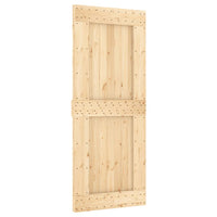 Porta Scorrevole con Set Hardware 85x210 cm Legno Massello Pino 3203014