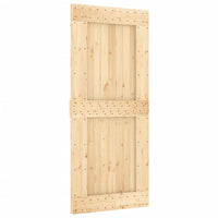 Porta Scorrevole con Set Hardware 90x210 cm Legno Massello Pino 3203015