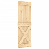 Porta Scorrevole con Set Hardware 70x210 cm Legno Massello Pino 3203016