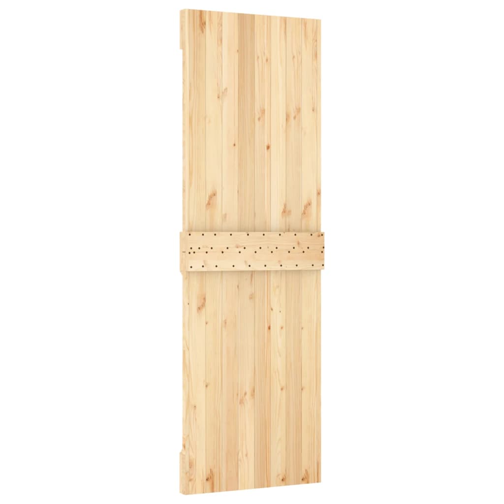 Porta Scorrevole con Set Hardware 70x210 cm Legno Massello Pino 3203016