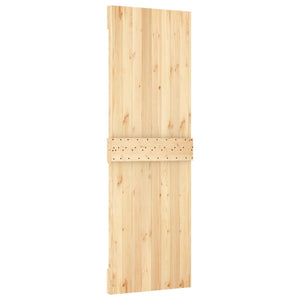 Porta Scorrevole con Set Hardware 70x210 cm Legno Massello Pino 3203016