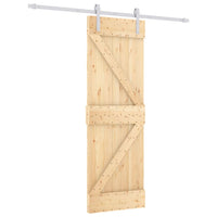 Porta Scorrevole con Set Hardware 70x210 cm Legno Massello Pino 3203020