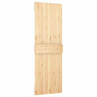Porta Scorrevole con Set Hardware 80x210 cm Legno Massello Pino 3203023