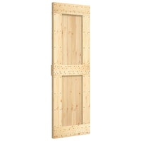 Porta Scorrevole con Set Hardware 70x210 cm Legno Massello Pinocod mxl 94174