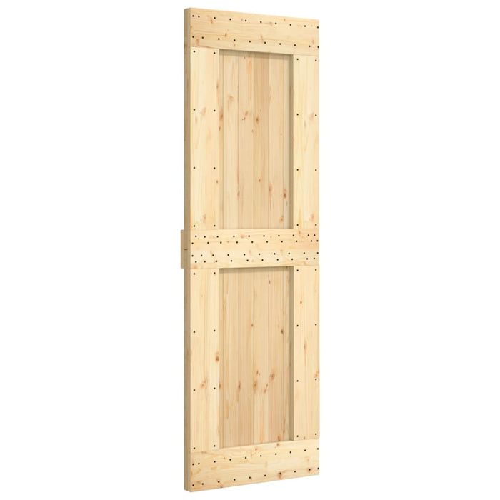 Porta Scorrevole con Set Hardware 70x210 cm Legno Massello Pino 3203032