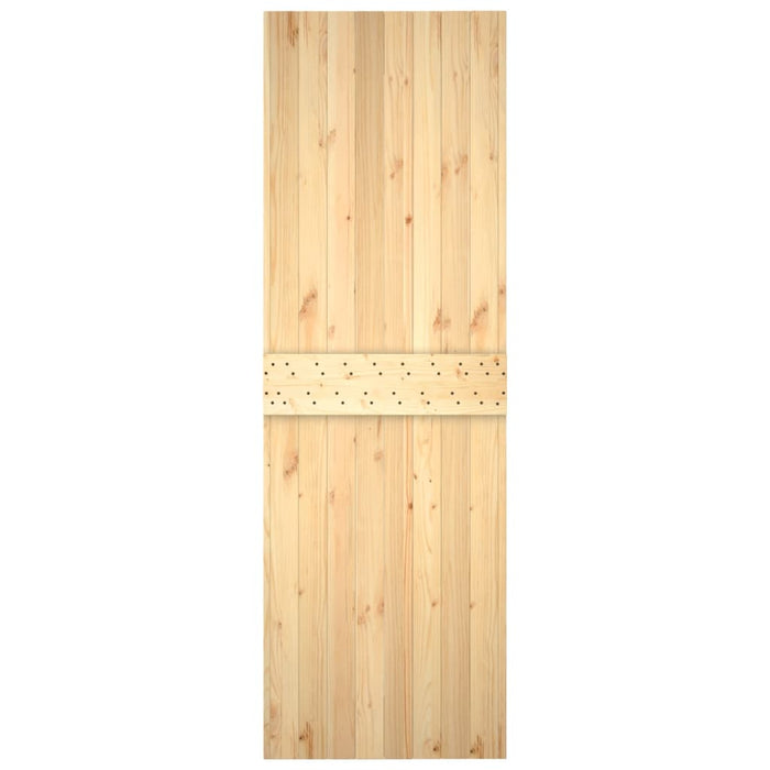 Porta Scorrevole con Set Hardware 70x210 cm Legno Massello Pino 3203032