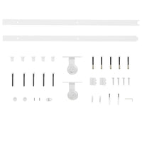 Porta Scorrevole con Set Hardware 100x210cm Legno Massello Pino 3203103