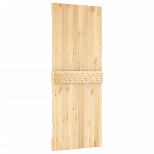 Porta Scorrevole con Set Hardware 80x210 cm Legno Massello Pino 3203105
