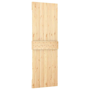 Porta Scorrevole con Set Hardware 70x210 cm Legno Massello Pino 3203122