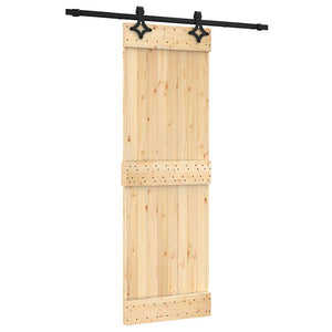 Porta Scorrevole con Set Hardware 70x210 cm Legno Massello Pino 3203124