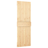 Porta Scorrevole con Set Hardware 70x210 cm Legno Massello Pino 3203136
