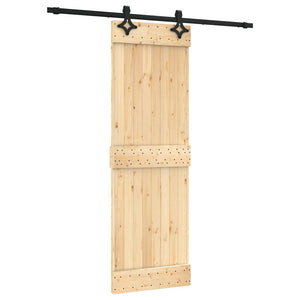 Porta Scorrevole con Set Hardware 70x210 cm Legno Massello Pinocod mxl 118123