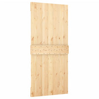 Porta Scorrevole con Set Hardware 90x210 cm Legno Massello Pino 3203160