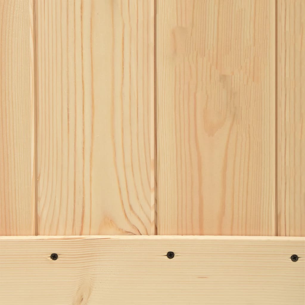 Porta Scorrevole con Set Hardware 90x210 cm Legno Massello Pino 3203164