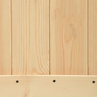 Porta Scorrevole con Set Hardware 90x210 cm Legno Massello Pino 3203164
