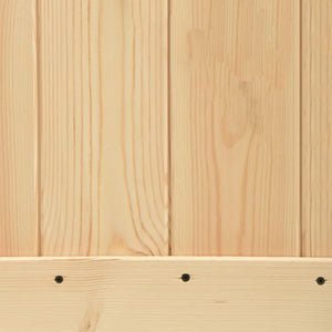 Porta Scorrevole con Set Hardware 90x210 cm Legno Massello Pino 3203164