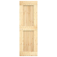 Porta Scorrevole con Set Hardware 70x210 cm Legno Massello Pino 3203165
