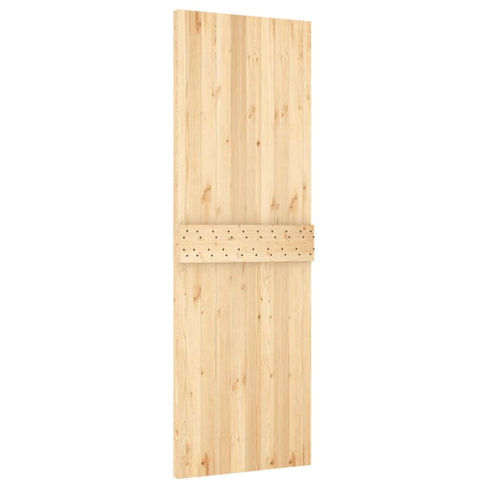 Porta Scorrevole con Set Hardware 70x210 cm Legno Massello Pino 3203165