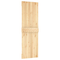 Porta Scorrevole con Set Hardware 70x210 cm Legno Massello Pino 3203179