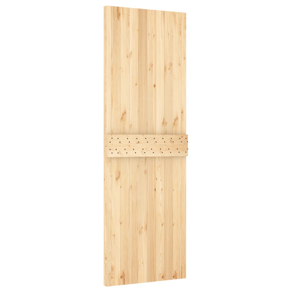 Porta Scorrevole con Set Hardware 70x210 cm Legno Massello Pino 3203203