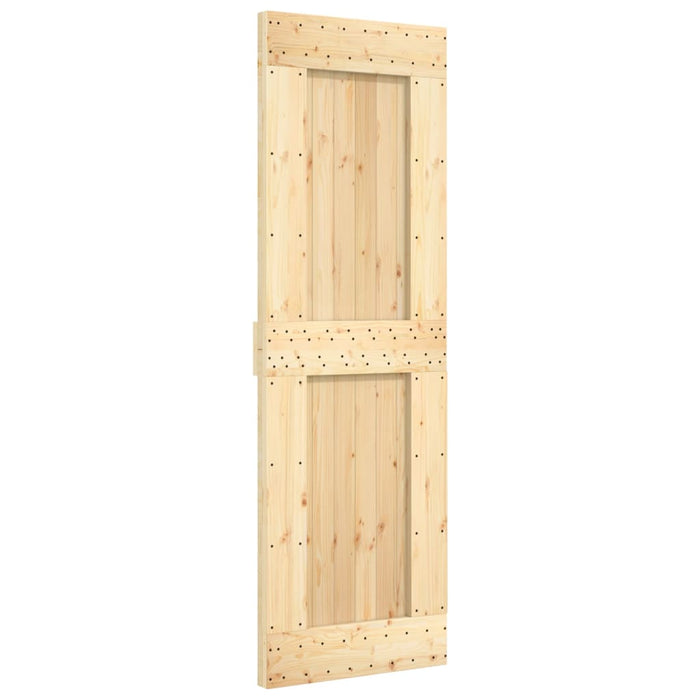 Porta Scorrevole con Set Hardware 70x210 cm Legno Massello Pino 3203219