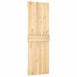 Porta Scorrevole con Set Hardware 70x210 cm Legno Massello Pino 3203223