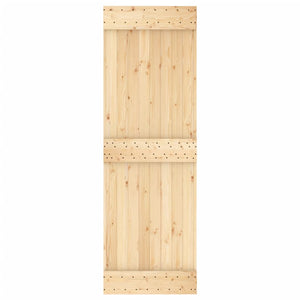 Porta Scorrevole con Set Hardware 70x210 cm Legno Massello Pino 3203230