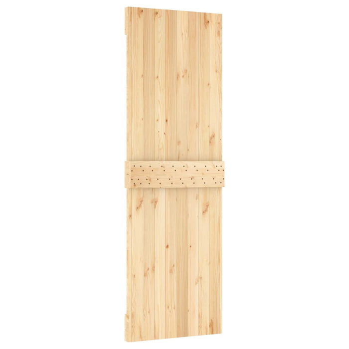 Porta Scorrevole con Set Hardware 70x210 cm Legno Massello Pino 3203230