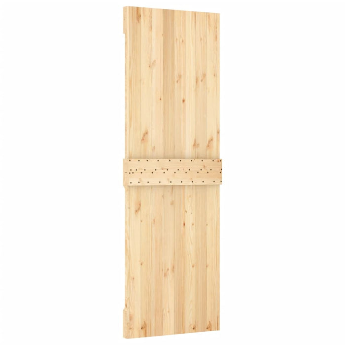 Porta Scorrevole con Set Hardware 70x210 cm Legno Massello Pino 3203266
