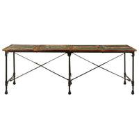 Tavolo da Pranzo 220x90x77 cm in Legno Massello di Recupero
