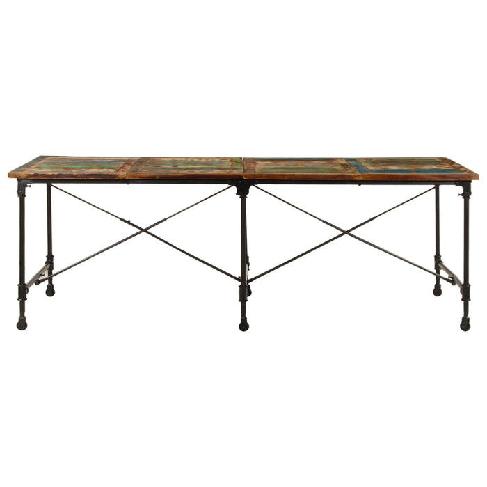 Tavolo da Pranzo 220x90x77 cm in Legno Massello di Recupero