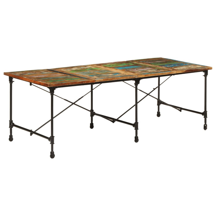 Tavolo da Pranzo 220x90x77 cm in Legno Massello di Recupero 358883