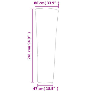 Coperture per Stufa 2pz Forma Piramide 86x47x241cm 420D Oxford 3203401