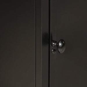 Mobile da Bagno 40x30x50 cm in Ferro e Legno Massello di Mango 358565