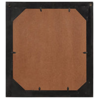 Specchio da Bagno 55x1x60 cm in Vetro e Legno Massello di Mango 358567