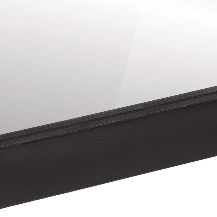 Specchio da Bagno 55x1x60 cm in Vetro e Legno Massello di Mango 358567