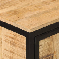 Mobile da Bagno 40x27x90 cm in Legno Massello di Mango e Ferro 358570