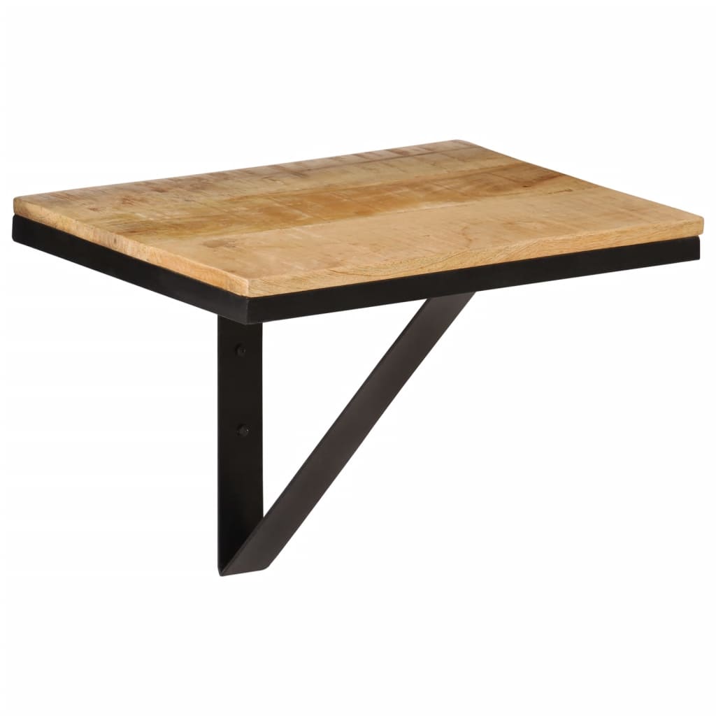 Mensola da Parete 40x30x32 cm in Legno Massello Mango e Ferrocod mxl 112101